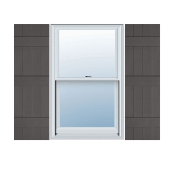 Ekena Millwork Lifetime Vinyl, TailorMade 4 Board Joined (3 Batten), Board-n-Batten, Shutter Loks, LJ4C14X06500TG, PR LJ4C14X06500TG - main